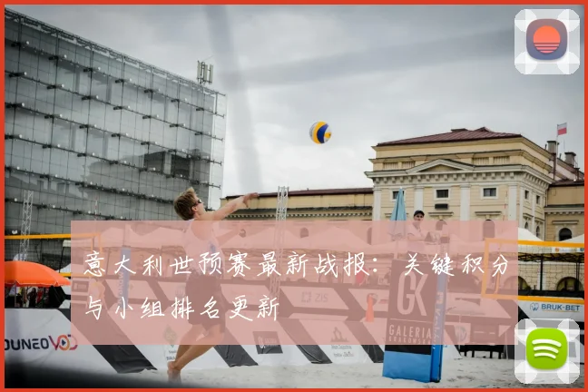 意大利世预赛最新战报：关键积分与小组排名更新